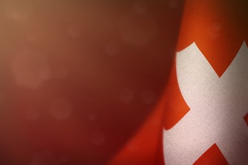 Switzerland flag for honour of veterans day or memorial day. Glory to the Switzerland heroes of war...