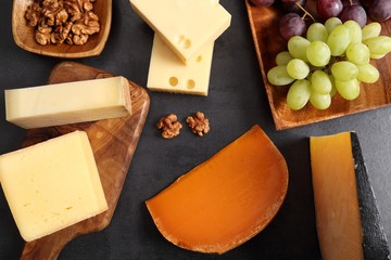 Cheese and other snacks.
