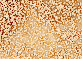 Yeast in dough as background