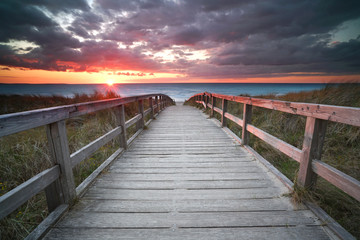 Fototapeta na wymiar Sonnenuntergang an der Ostsee