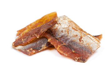 Pieces of cleaned dried fish