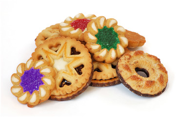 Tasty cookies isolated