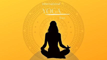 International Yoga Day banner, brochure and poster design. June 21st celebrates world yoga day .  Flyers, Invitations, Social Media, Prints