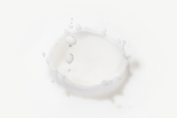 white milk splash background