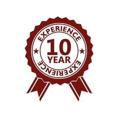 Red Label seal of 10 Year experience