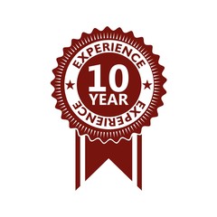 Red Label seal of 10 Year experience