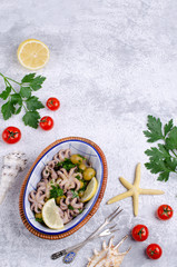 Baby octopus in spicy dressing