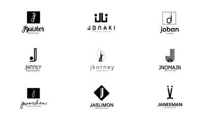 J Letter Alphabetic Logos 2