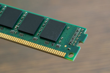 Detail Speicherchip: Arbeitsspeicher (RAM)