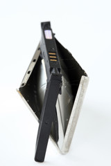 swollen rechargeable cell phone battery