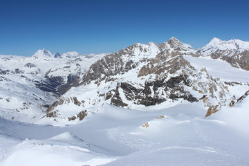 Fototapeta premium ski de randonnée en Vallée d'Aoste