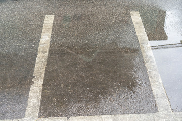 Fototapeta premium Textures Reflection motorcycle Line for parking on road