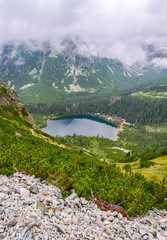 Naklejka na ściany i meble Beautiful Poprad lake in Slovakia in Europe
