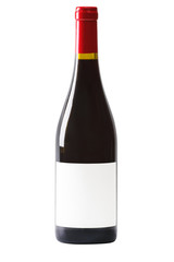 wine bottle isolated on white