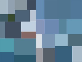 Fototapeta na wymiar blue color mosaic blur block illustration background