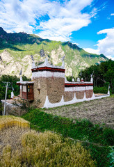 Jiaju Tibetan Village，Danba Local Castle，Jiaju zangzhai，Sichuan province in China