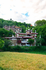 Fototapeta na wymiar Jiaju Tibetan Village，Danba Local Castle，Jiaju zangzhai，Sichuan province in China