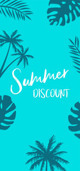 Summer Discount DL size flyer banner concept