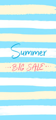 Summer Big Sale DL size flyer banner concept