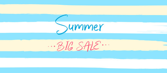Summer Big Sale Cover banner concept