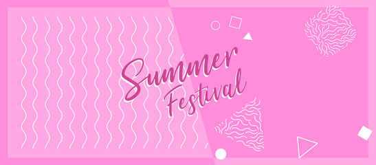 Summer Festival Cover banner concept