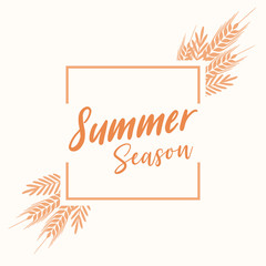 Summer Season Banner Concept Background