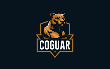 The image of a coguar or panter.
