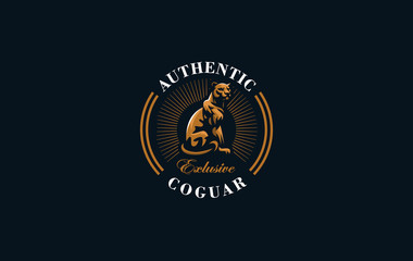 The image of a coguar or panter.