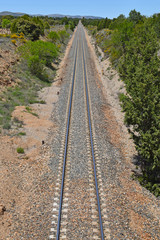 Obraz premium Vias de tren, en provincia de Teruel España