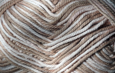 Hintergrund Baumwolle Baumwollgarn beige meliert background cotton yarn