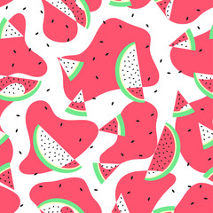 Watermelon Seamless pattern background texture