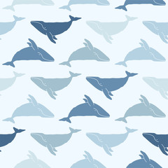 Whale Seamless pattern background texture