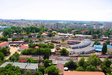 view of the city of Krasnodar railway station