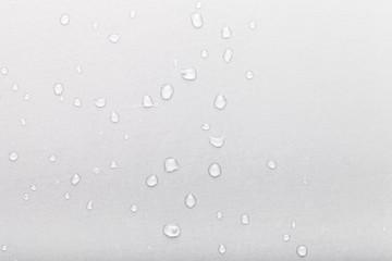 Drops of water on a color background. Gray