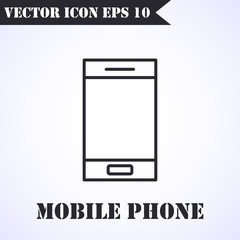 Phone icon vector. Call icon vector. Mobile phone smartphone device gadget. Telephone icon