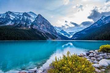 Beautiful Nature of Lake Louise in Banff National Park, Canada