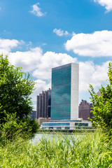 Headquarters of the United Nations (UN) in New York City, USA