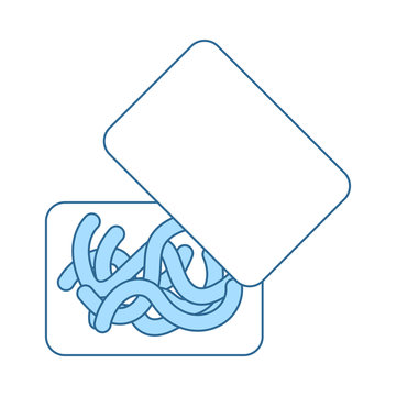 Icon Of Worm Container