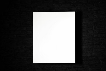 Picture on wall in modern art gallery