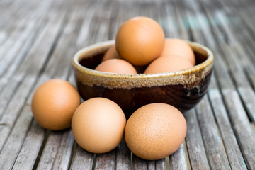 Fresh chicken eggs