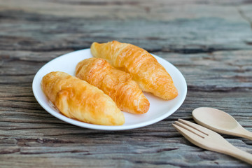 freshly baked croissants