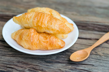 freshly baked croissants