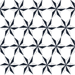 Geometric monochrome seamless background design element stock vector illustration for web, for print, for fabric print