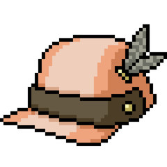 Fototapeta premium vector pixel art fashion cap