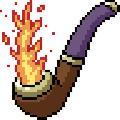 Fototapeta premium vector pixel art pipe effect