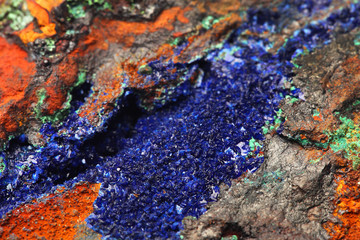 Macro mineral stone aventurine green on white background close up
