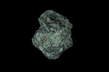 Blue Apatite Mineral on Black