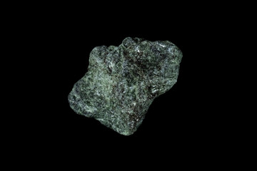 Blue Apatite Mineral on Black