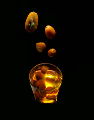 light bulb on black background