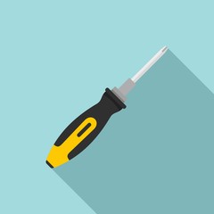 Screwdriver icon. Flat illustration of screwdriver vector icon for web design